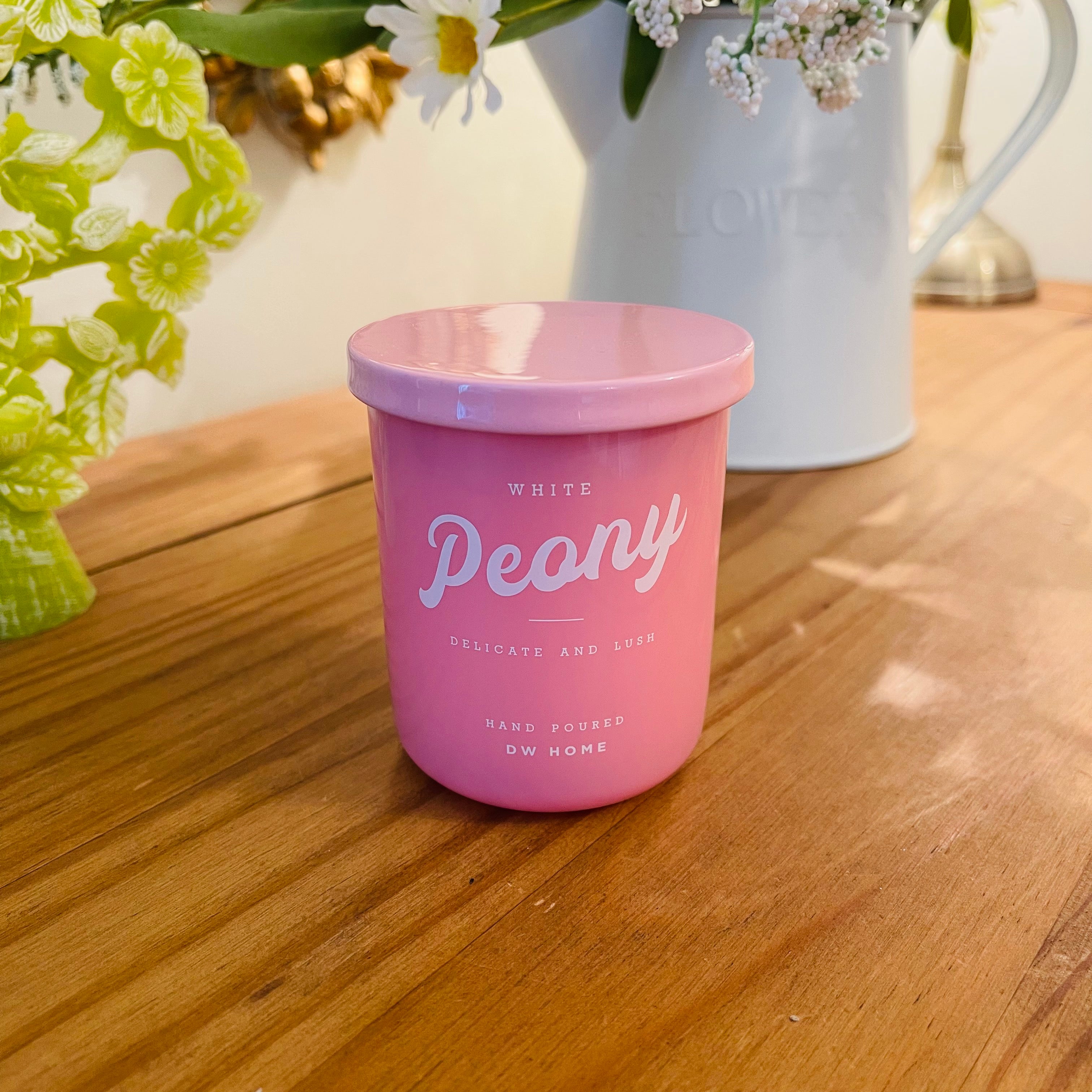 White Peony DW Home Candle Super Duper Candle Company