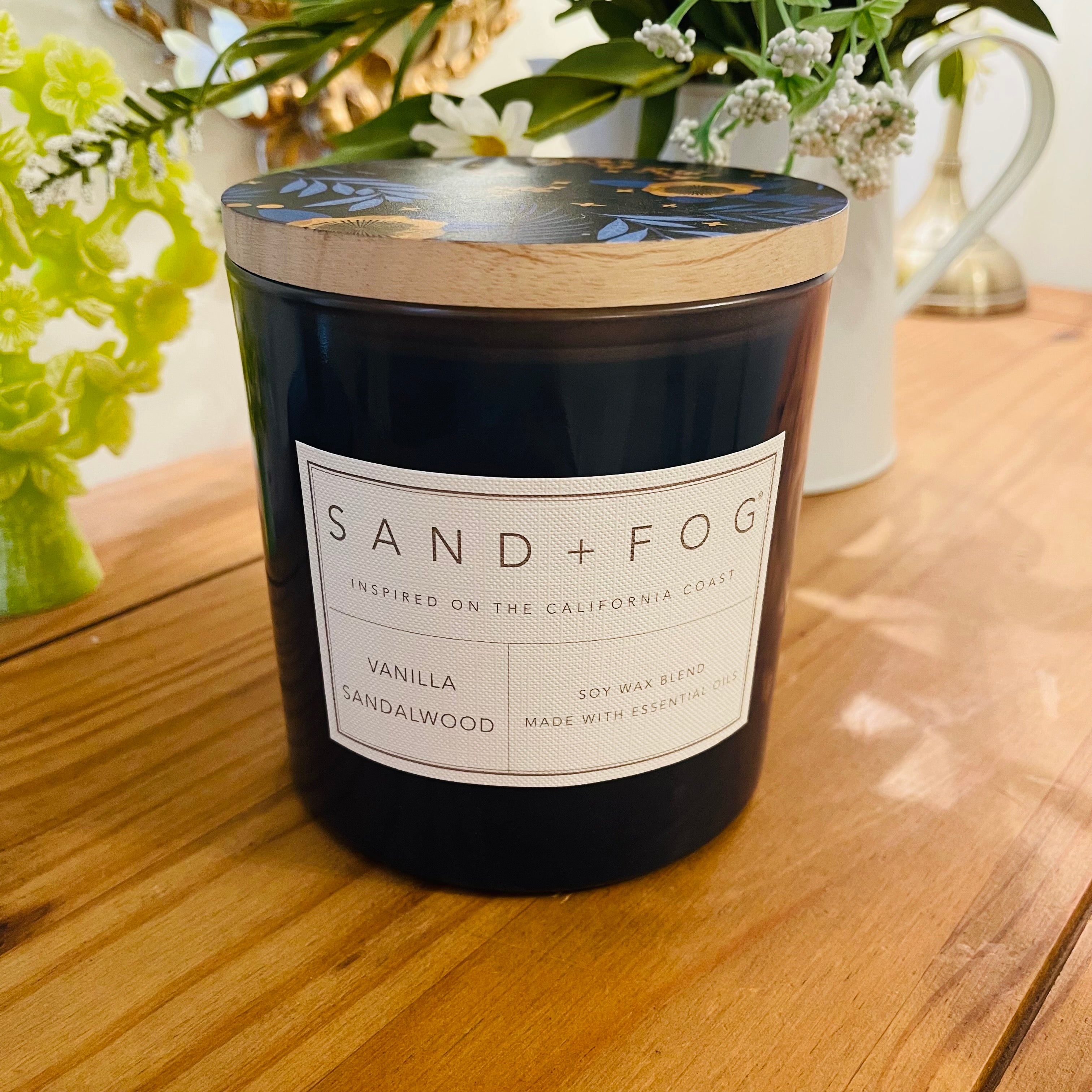 Vanilla Sandalwood Sand + Fog Candle Super Duper Candle Company