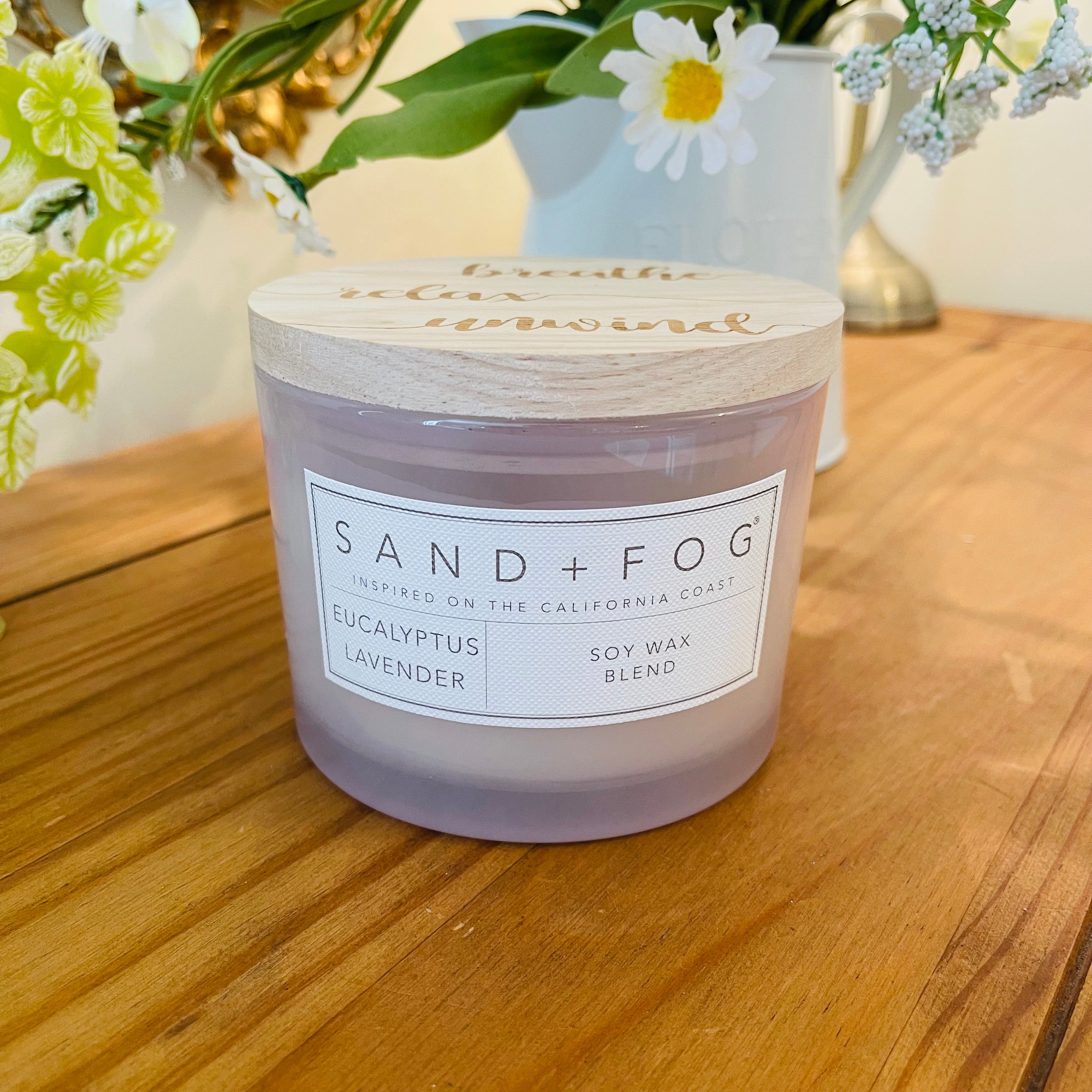 Eucalyptus Lavender Sand + Fog Candle Super Duper Candle Company
