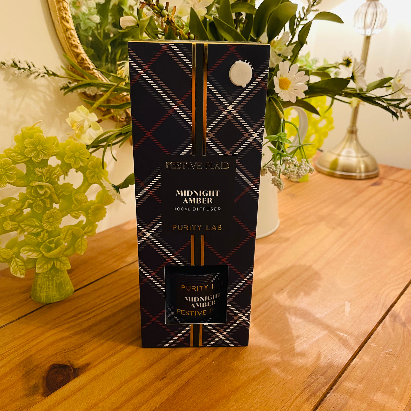 Festive Plaid - Midnight Amber