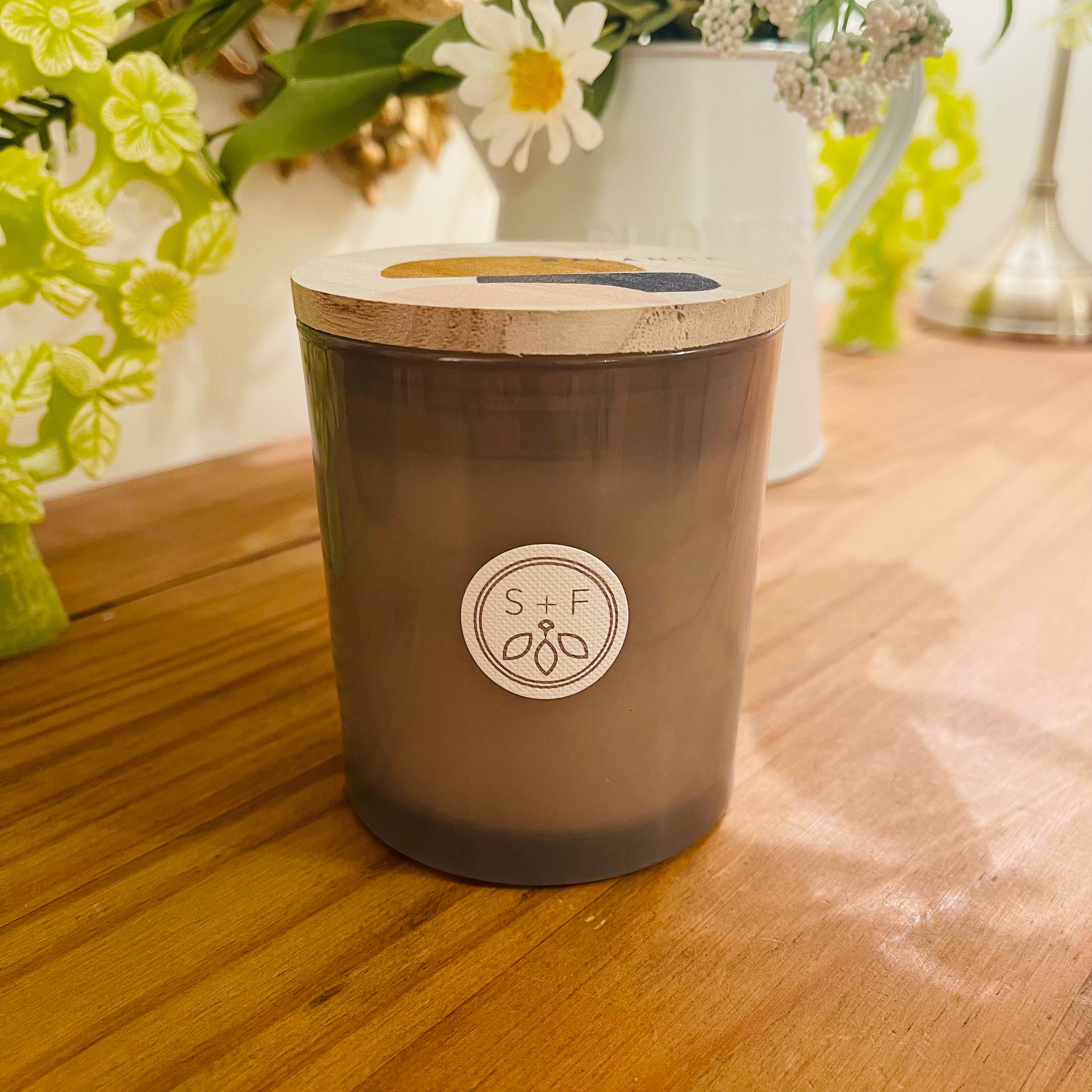 Vanilla Sandalwood Sand + Fog Candle Super Duper Candle Company