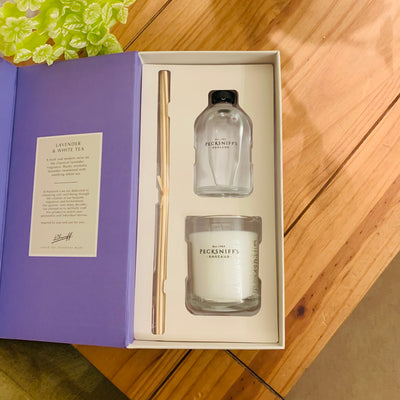 Lavender & White Tea Candle & Diffuser Gift Set