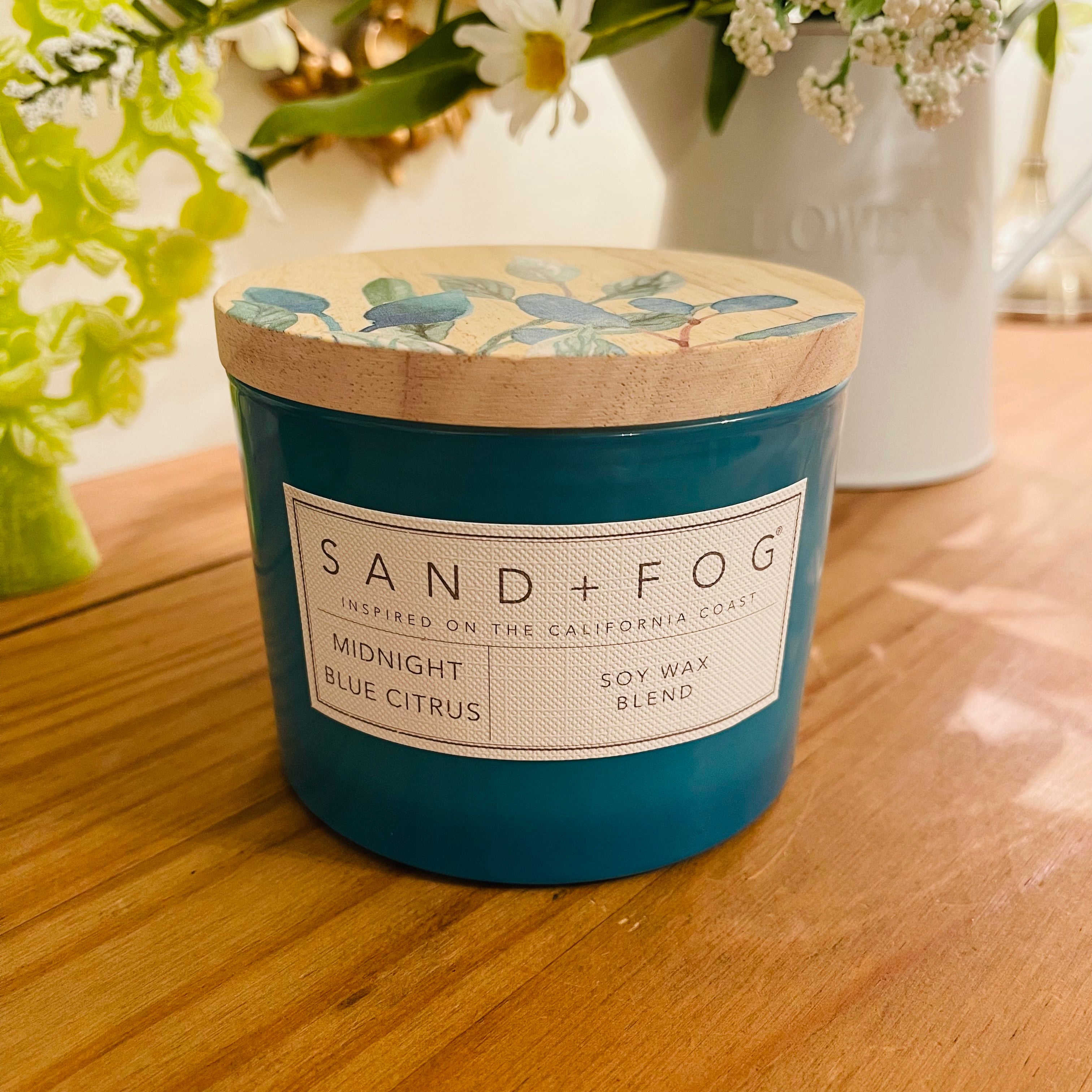Midnight Blue Citrus Sand + Fog Candle Super Duper Candle Company