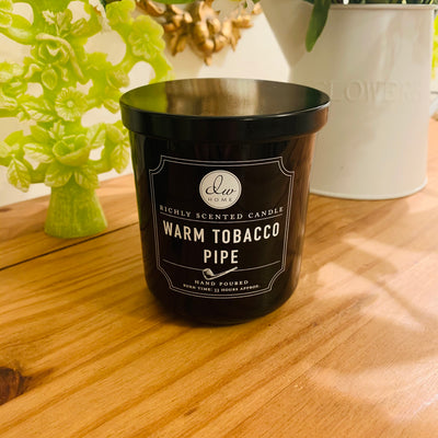 dw home warm tobacco pipe candle Shea Butter Pipe Tobacco Candle | Dude